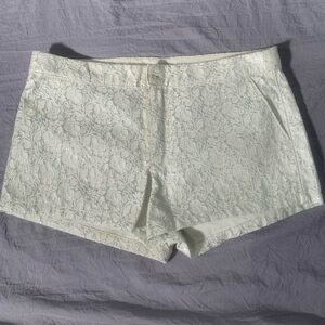 Abercrombie & Fitch‎ Shorts with Silver Metallic Threading Size 8